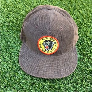 Brown corduroy cutlass hat